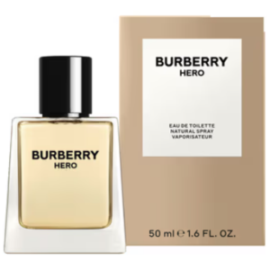 Burberry Hero Eau De Toilette With A Light Amber Colored Bottle