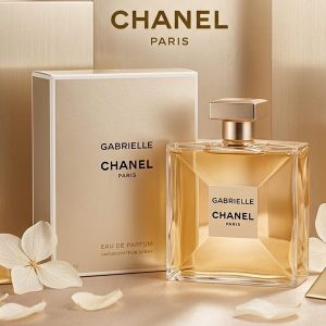 Chanel Gabrielle Perfume With a Clear Glass Bottle And Light Golden Fragrance