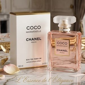 Chanel Coco Mademoiselle Eau de Perfume In a Peach Colored Glass Bottle