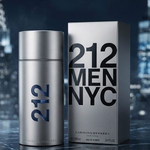 Carolina Herrera 212 Men NYC Eau de Toilette In a Silver Bottle