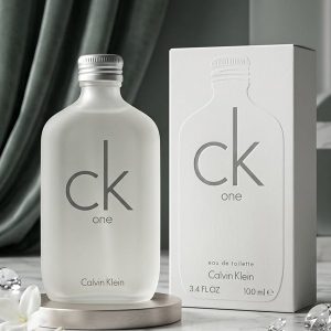 Calvin Klein CK One Eau de Toilette Bottle In Frosted White Glass
