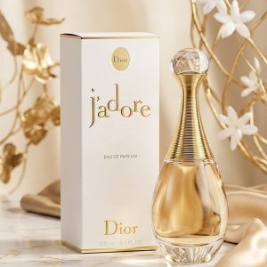 Dior J’adore Perfume In Gold And Clear Glass Bottle