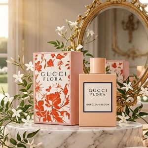 Gucci Flora Perfume In Creamy Peach With Striking Orange Blossom Accents