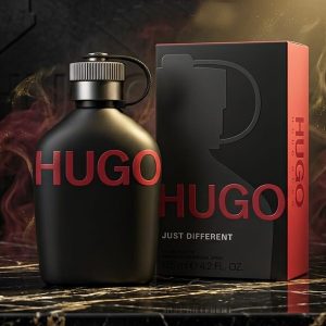 Hugo Boss Hugo Just Different Eau de Toilette In a Matte Black Bottle With Bold Red Lettering