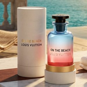 Louis Vuitton “On The Beach” Perfume In a Blue-To-Coral Gradient Glass Bottle