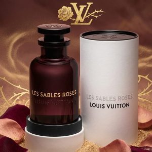 Louis Vuitton Les Sables Roses Dark Brown Perfume Bottle With Black Cap