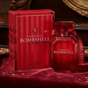 Victoria’s Secret Bombshell Intense Eau de Perfume In a Red Glass Bottle