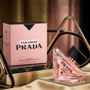 Prada Paradoxe Eau de Perfume In Soft Pink With Black Accents