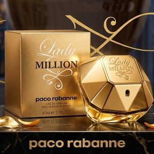 Paco Rabanne Multi-Faceted Gold Perfume Bottle With a Jewel Like Design