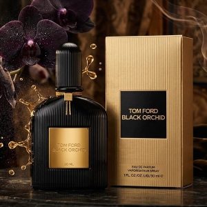 Tom Ford Black Orchid Eau de Perfume In Glossy Black With Gold Accents