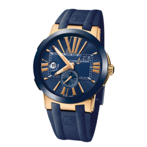 Ulysse Nardin Executive Dual Time Mens Blue 9877