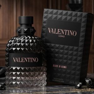 Valentino Uomo Born in Roma Eau De Toilette In Black Gradient Glass Bottle