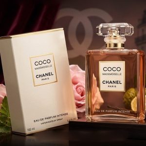 Chanel Coco Mademoiselle Perfume With Amber-Colored Liquid