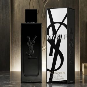 Yves Saint Laurent MYSLF Black Glass Perfume Bottle With Gradient Finish