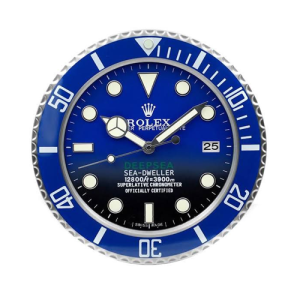 Rolex Submarine Wall Clock Full Blue