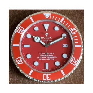 Rolex Submarine Wall Clock Red