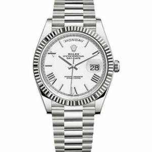 Rolex Oyster Perpetual Day-Date Silver With Silver Dial